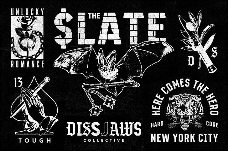 S&S GreyHood Seven font插图1