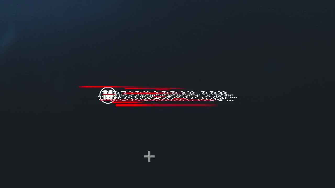 毛刺效果logo开场动画素材库推荐PR模板