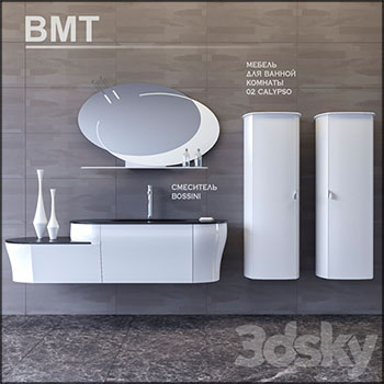 卫生间洗脸盆洗脸池和储物柜素材之家精选3D模型