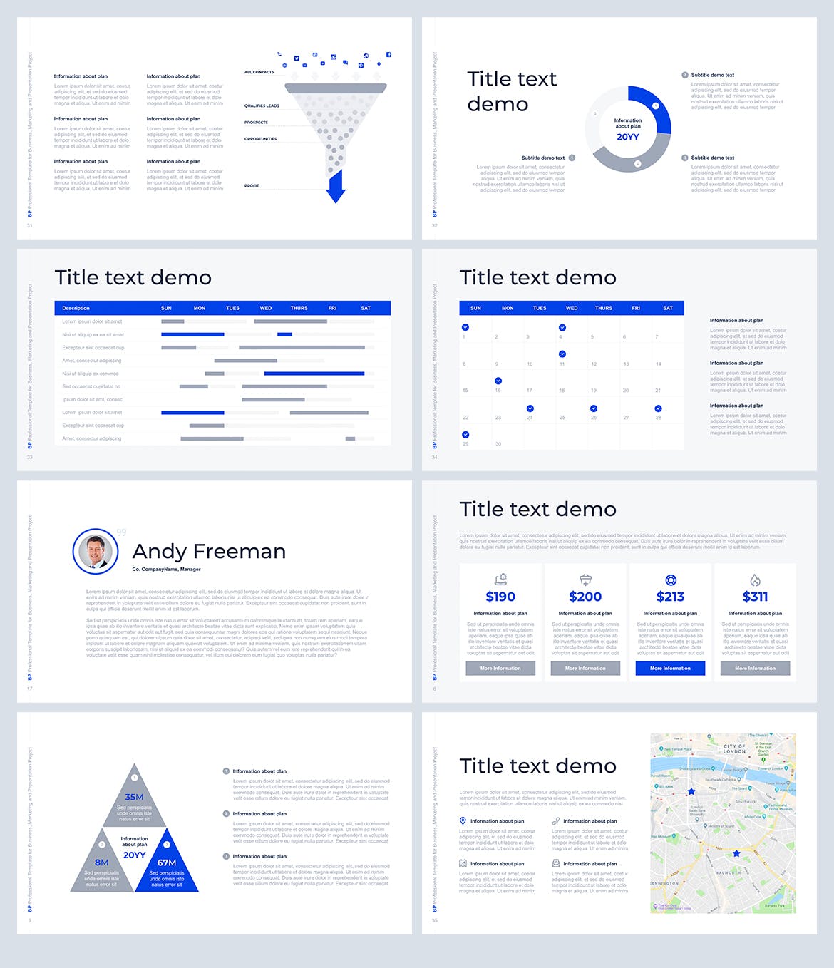 创业融资商业计划书PPT幻灯片模板 Business Planner PowerPoint Template插图(5)