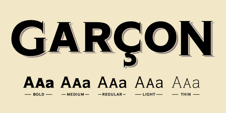 Garcon Grotesque Font Family素材之家精选英文字体