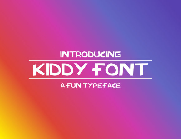 Kiddy Font插图