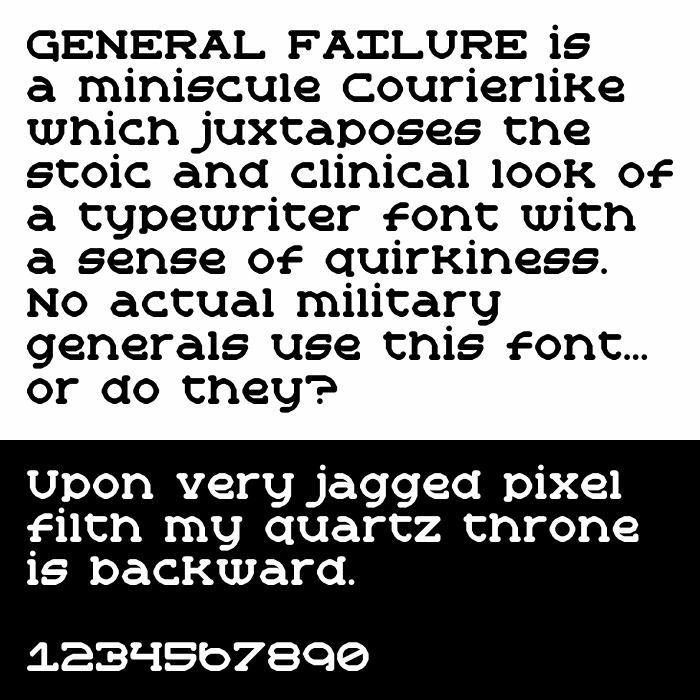 General Failure font插图1 General Failure font插图1