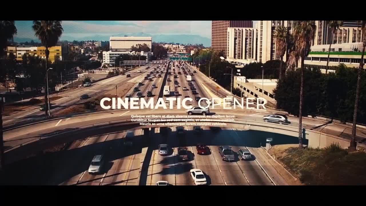 现代时尚设计电影开启动画素材库精选PR模板