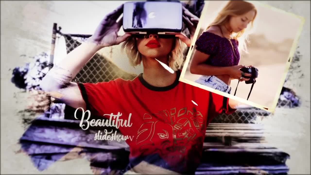 富有创意的笔刷特效幻灯片过渡效果素材库精选pr模板