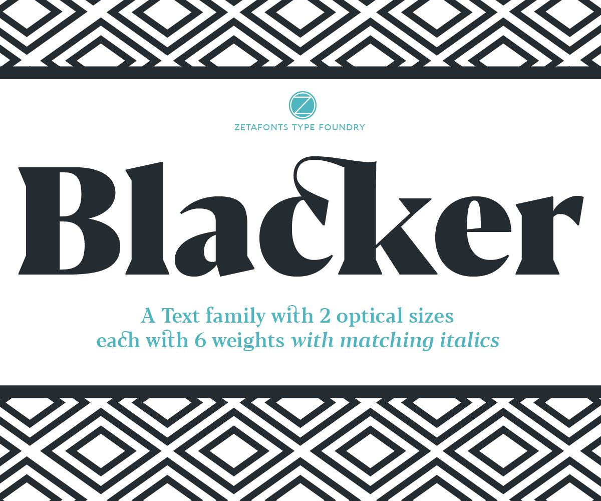 Blacker Font Family素材之家精选英文字体