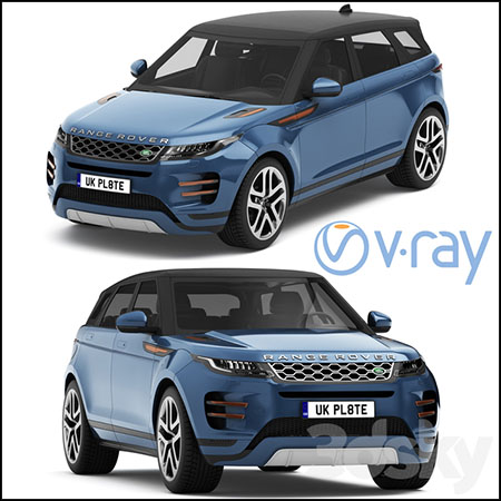 路虎Land Rover Range Rover Evoque R-dynamic 2019越野车3D/C4D模型