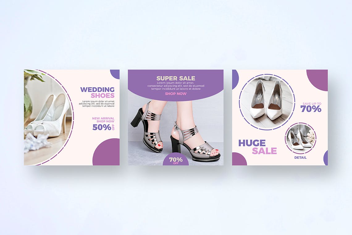 时尚品牌Instagram促销广告设计模板素材库精选 Fashion – Instagram Post Template插图(4)