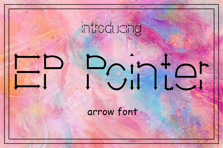 EP Pointer font插图 EP Pointer font插图
