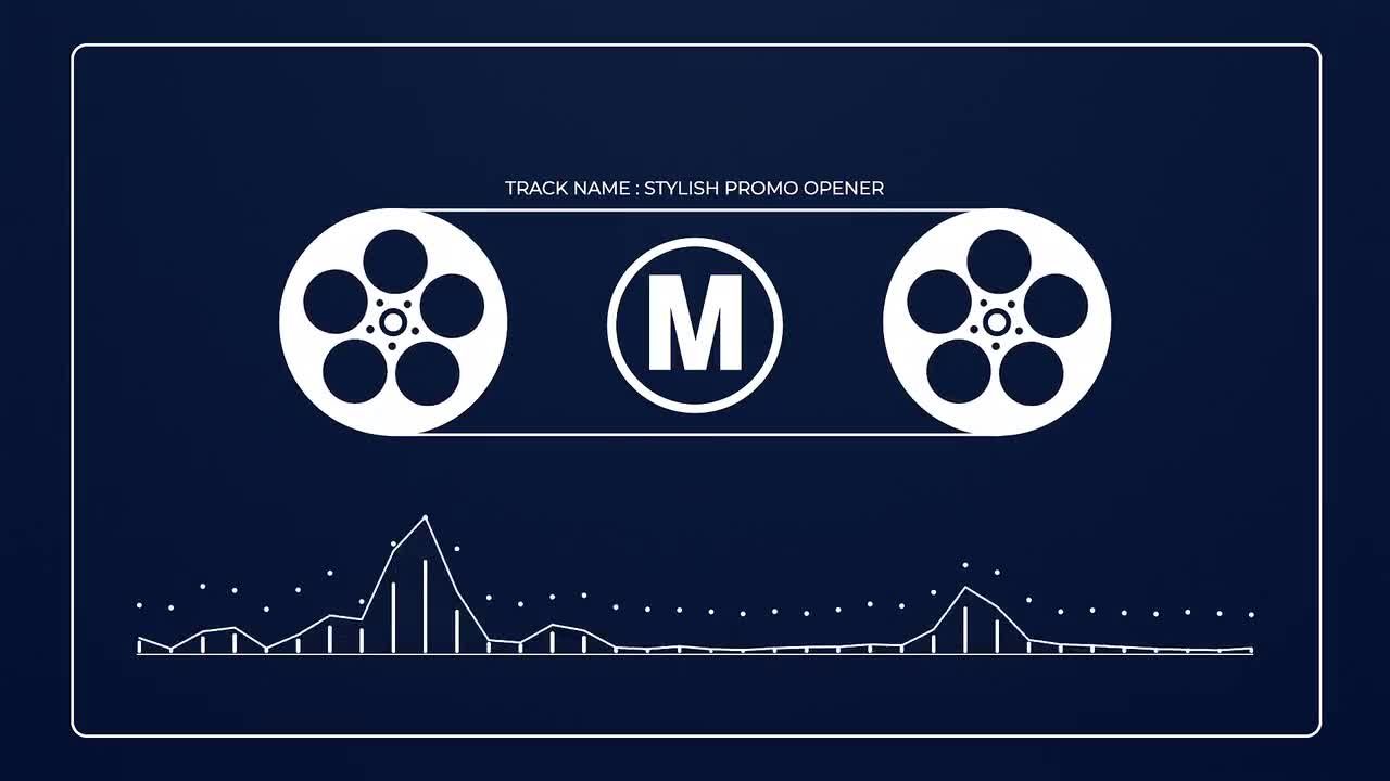音频频谱徽标显示素材库精选AE模板