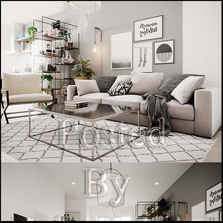 Scandinavian室内素材之家精选3D模型