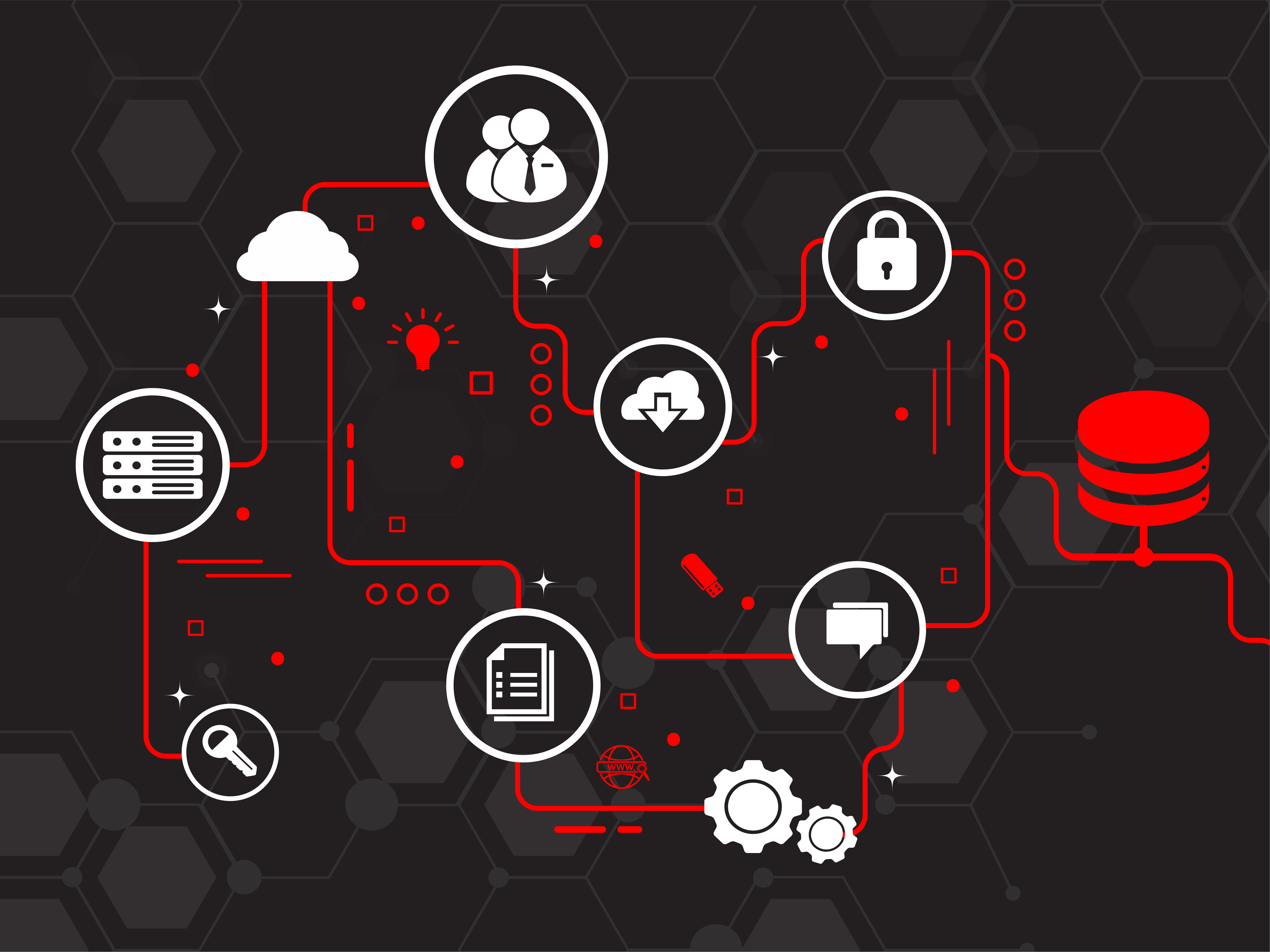 特别企划——“区块链”主题设计素材：图标、背景&图表（一）插图(22)