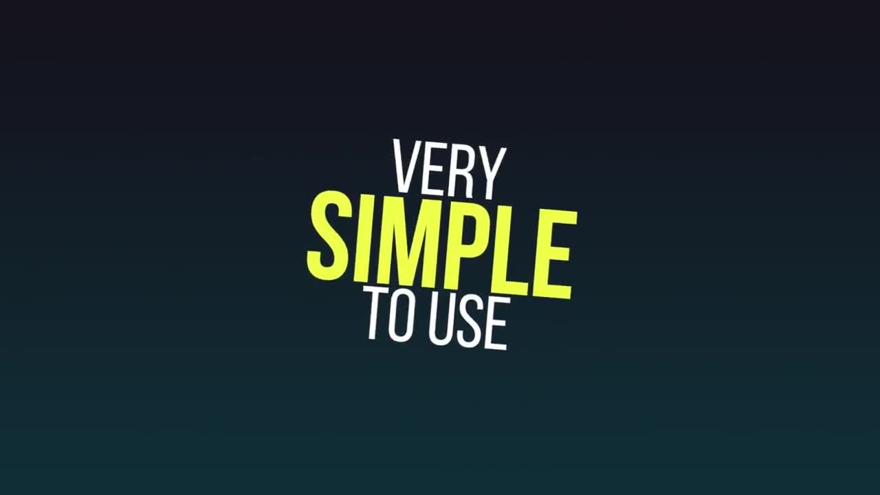 时尚简约干净的快速排版标题素材库推荐PR模板