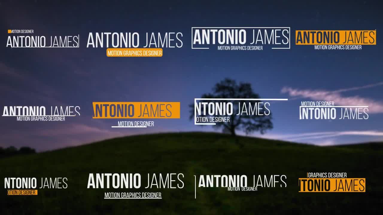 12个最小的下三分之一全屏幕标题素材库精选AE模板