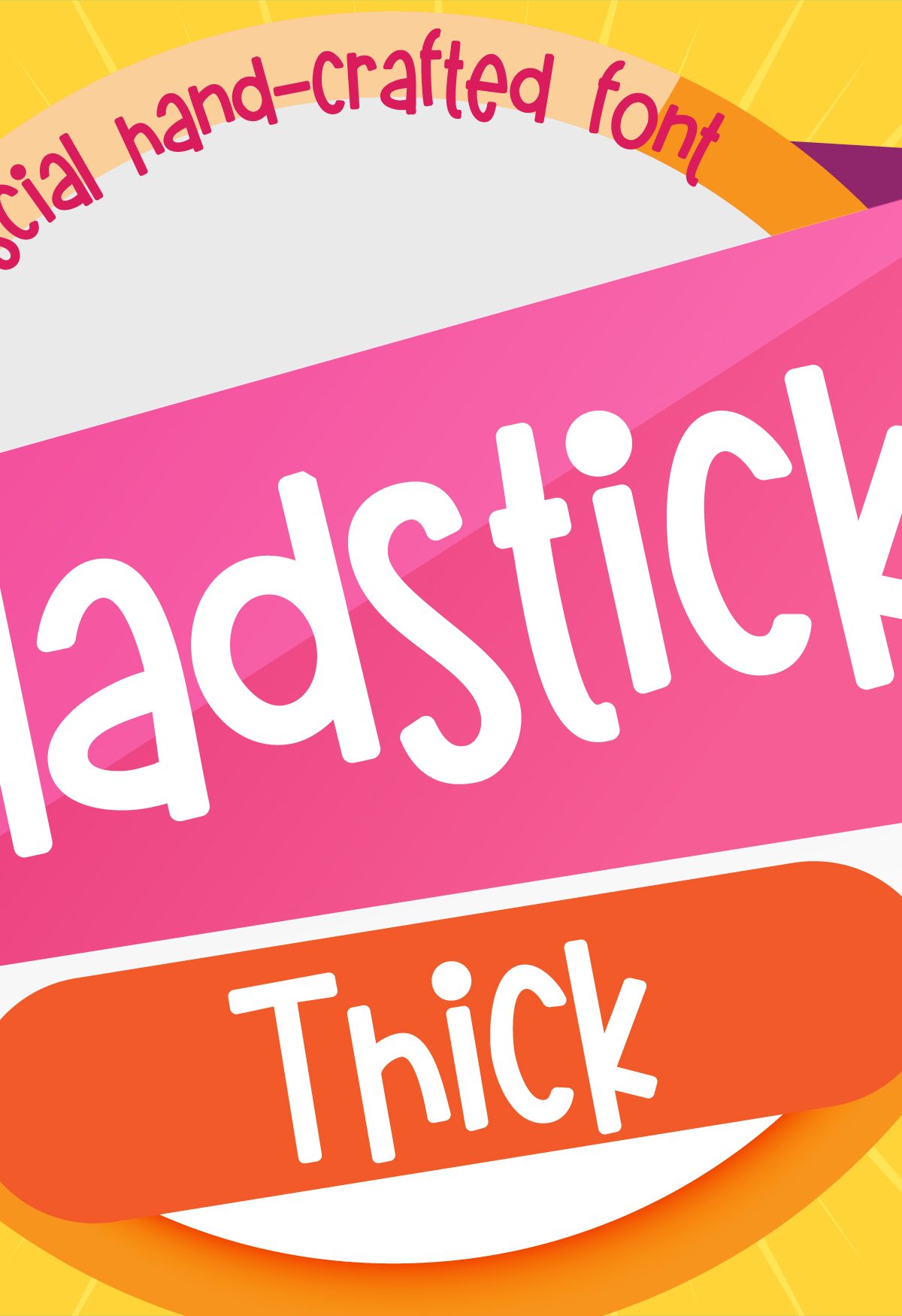 PN Gladstick Thick Regular Font素材之家精选英文字体