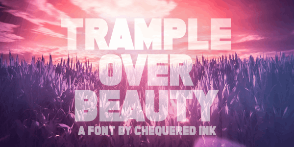 Trample Over Beauty font插图 Trample Over Beauty font插图
