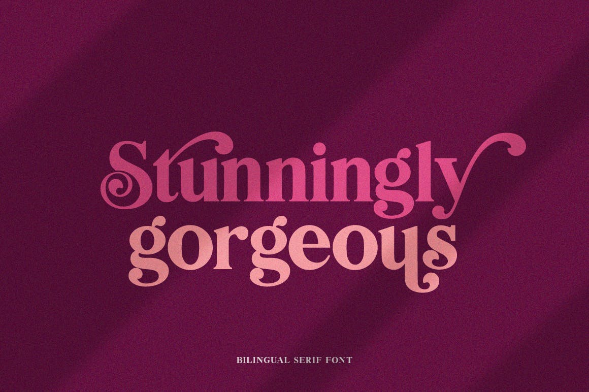 创意英文衬线字体素材库精选二重奏 Bilingual Serif Font Duo插图(3)