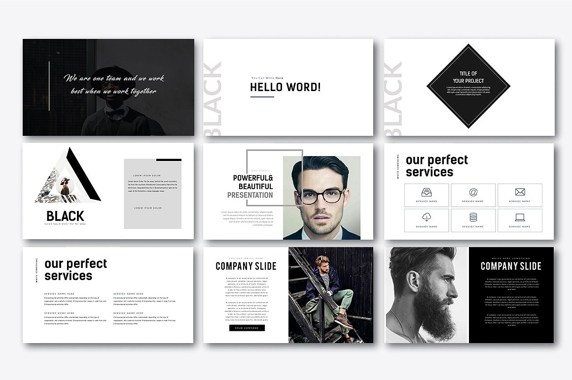 极简主义优雅和灵活的PowerPoint演示模板插图(2)