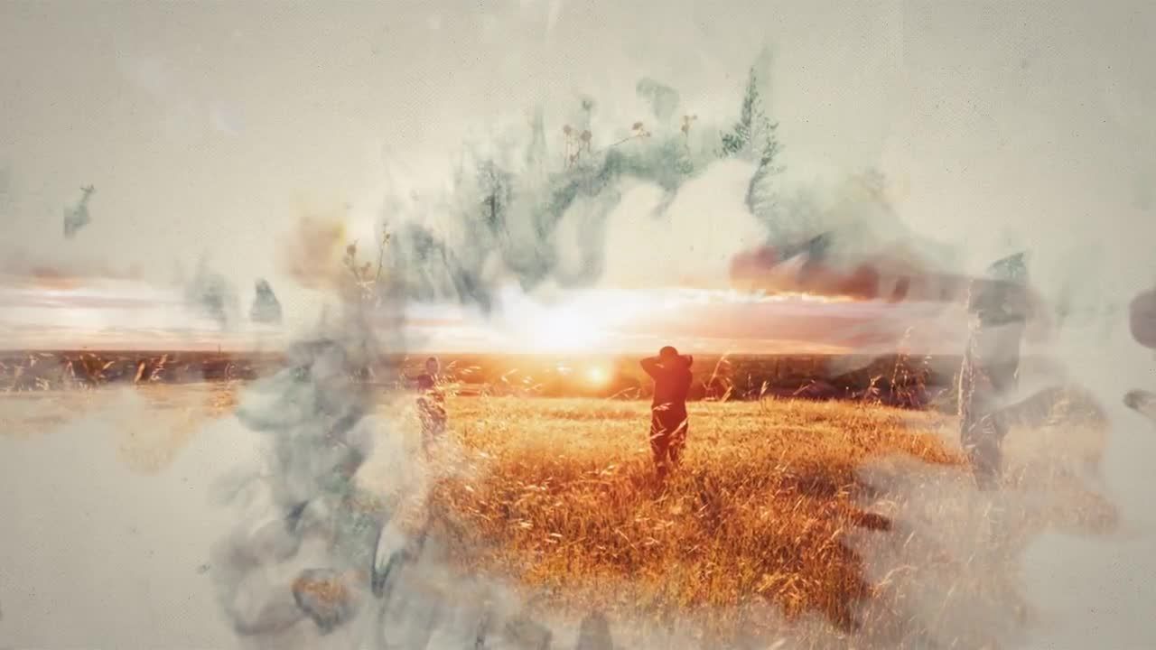 优美的墨水中的徽标动画展示素材库精选AE模板