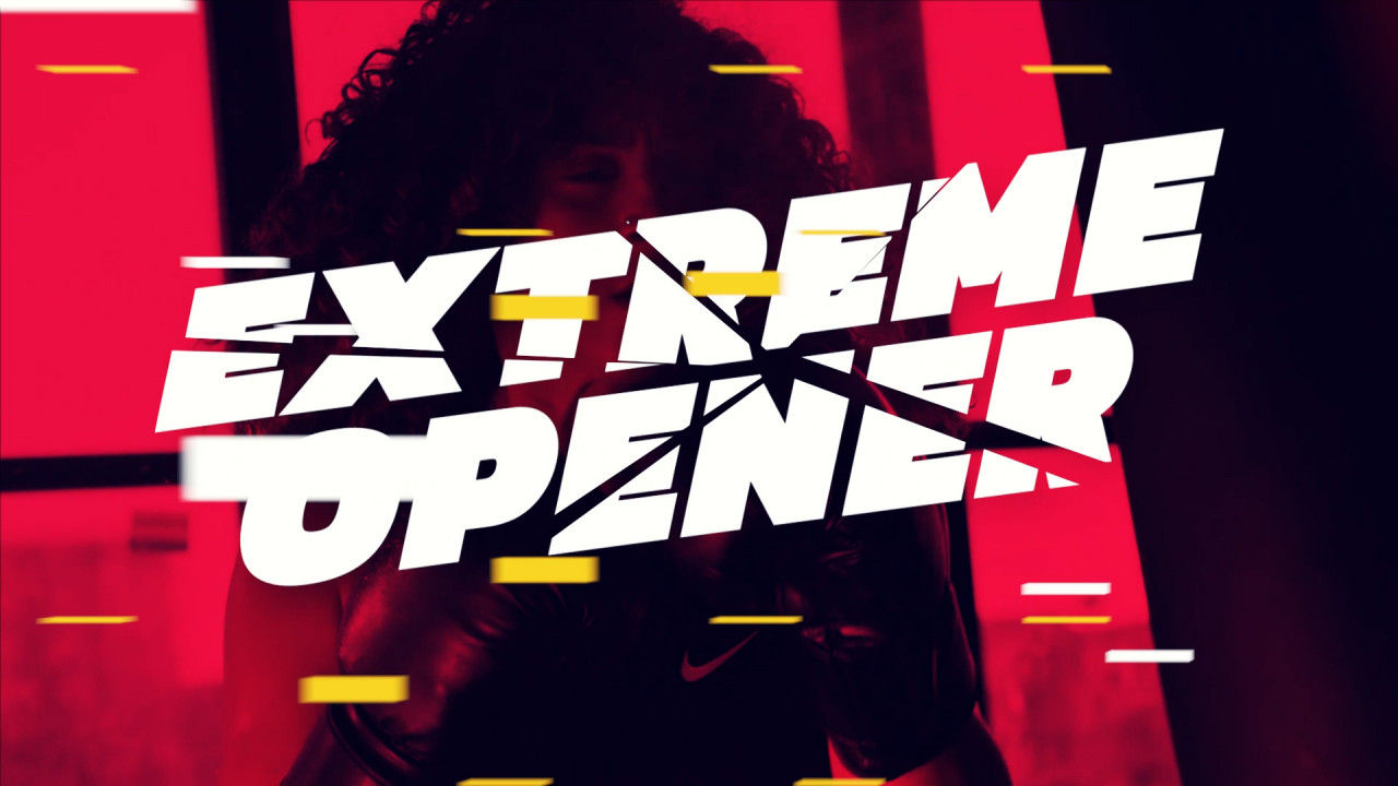 时尚动感健身房运动宣传视频素材库精选pr模板