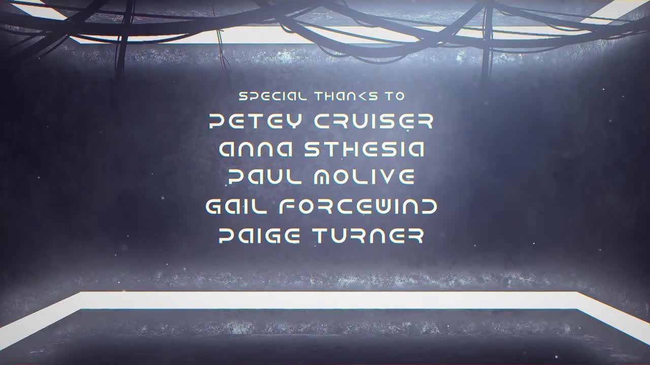 影视结尾谢幕文字特效动画素材库精选AE模板