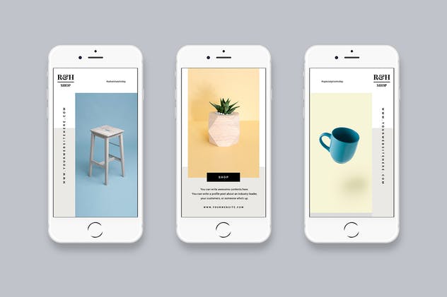 简约Instagram商店促销/品牌故事广告模板素材库精选V9 Instagram Stories Vol. 9插图(1)