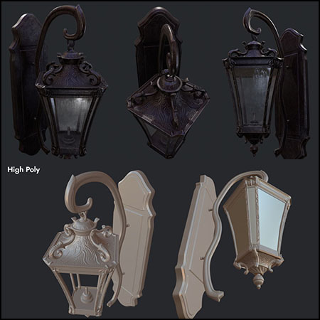 复古欧式路灯素材之家精选3D模型