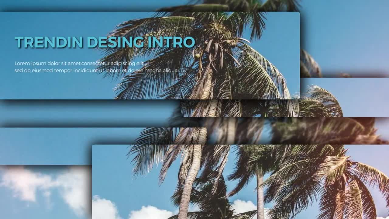 简洁通用幻灯片动画素材库精选AE模板