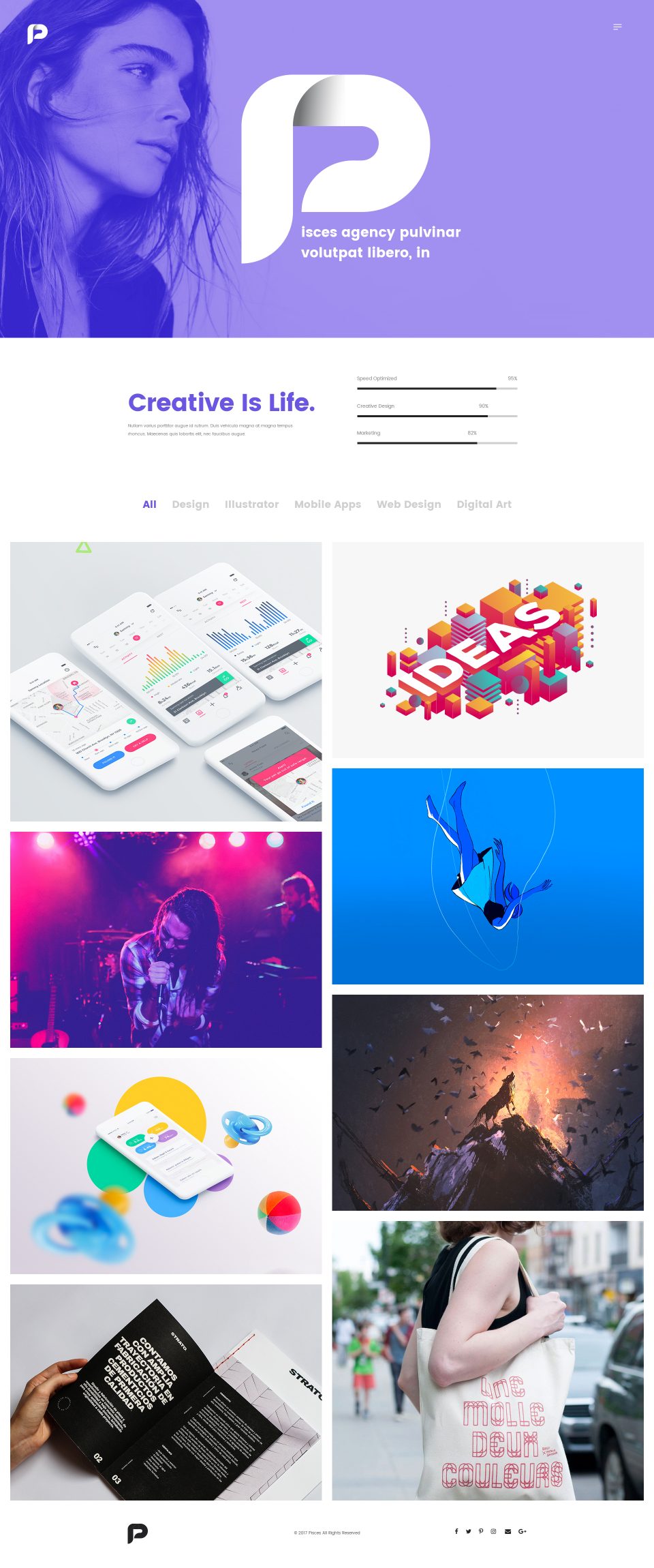 高质量网站全套 PSD 模板素材库精选 Pisces-Multi Concept PSD Template插图(38)