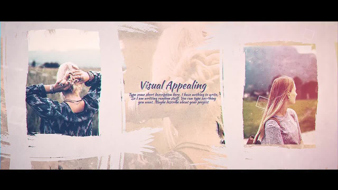 平滑过渡效果画笔画库素材库精选AE模板