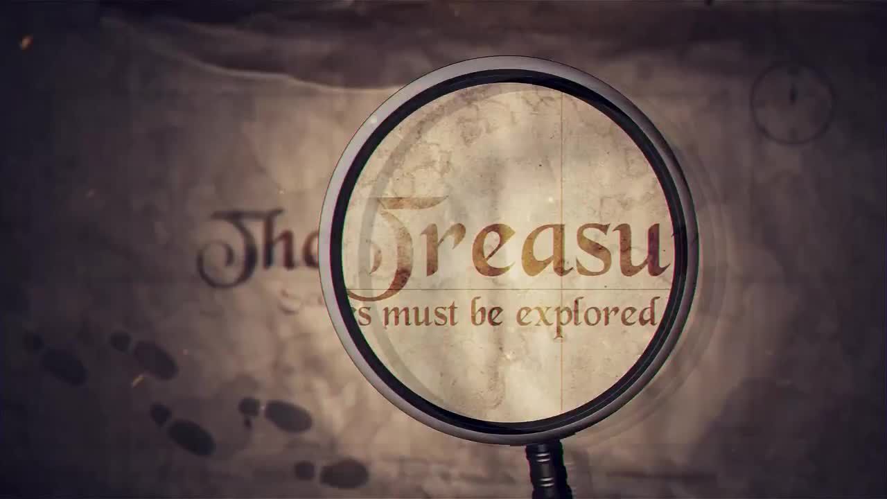 复古宝藏地图素材库精选AE模板