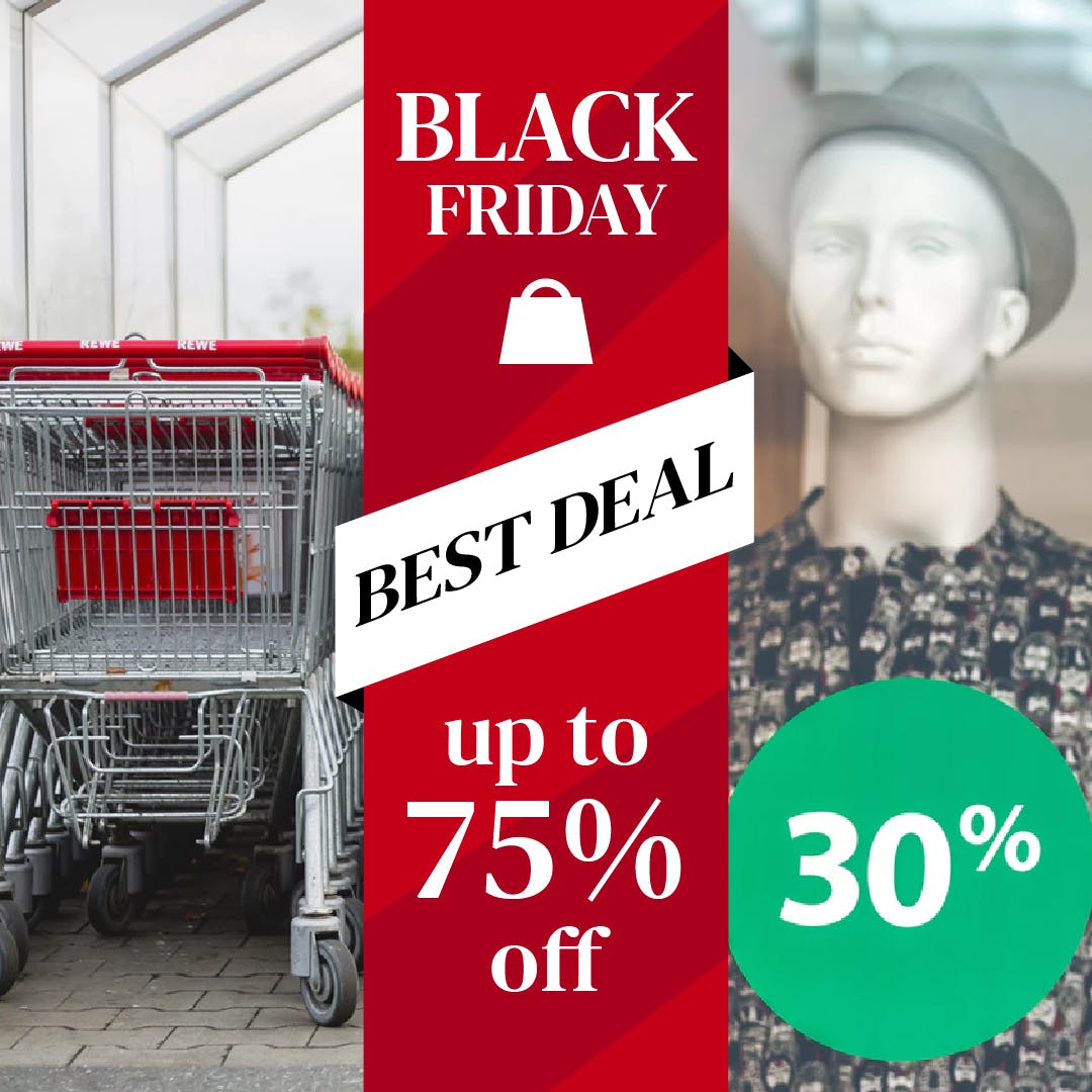 黒五折扣活动社交广告设计模板素材库精选 Black Friday Social Media Posts插图(5)