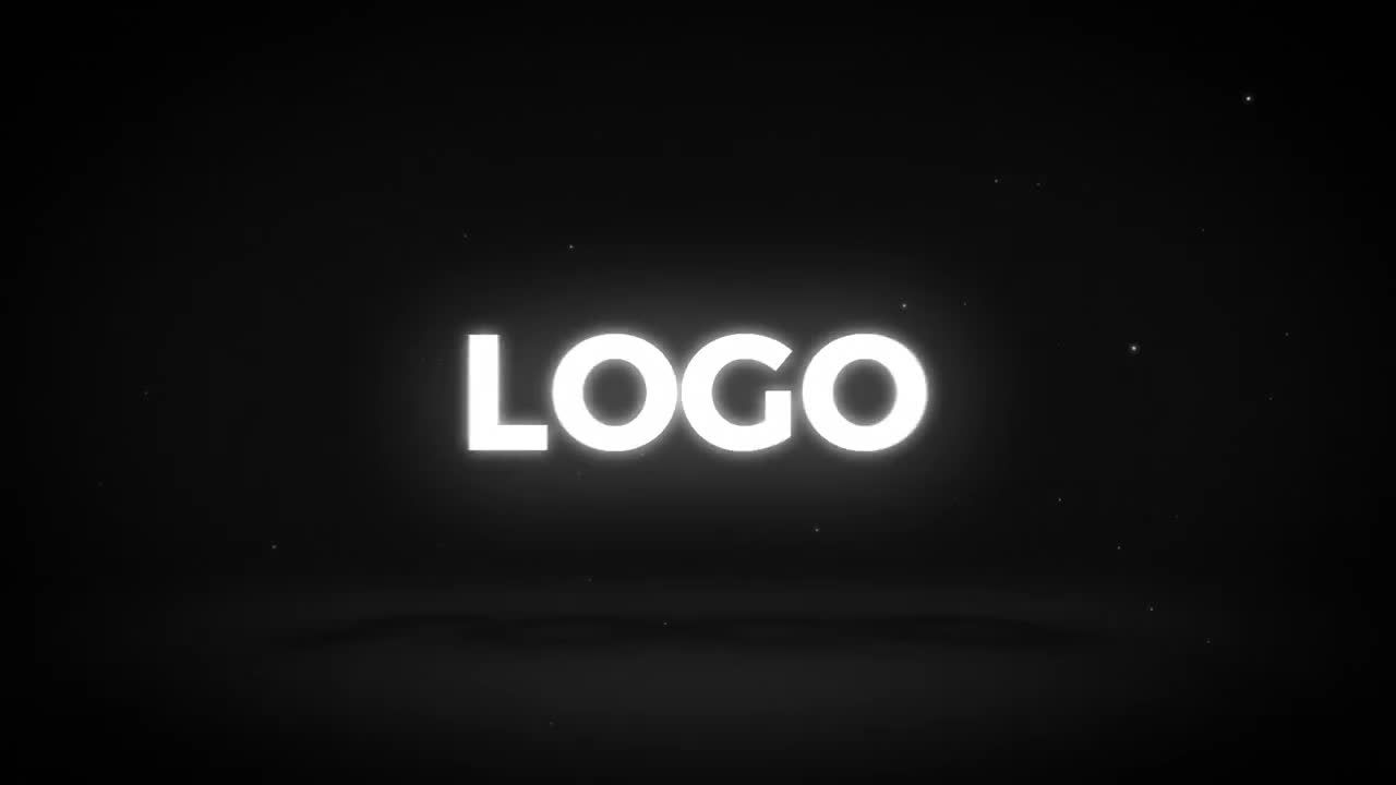 动画发光排版徽标展示素材库精选AE模板