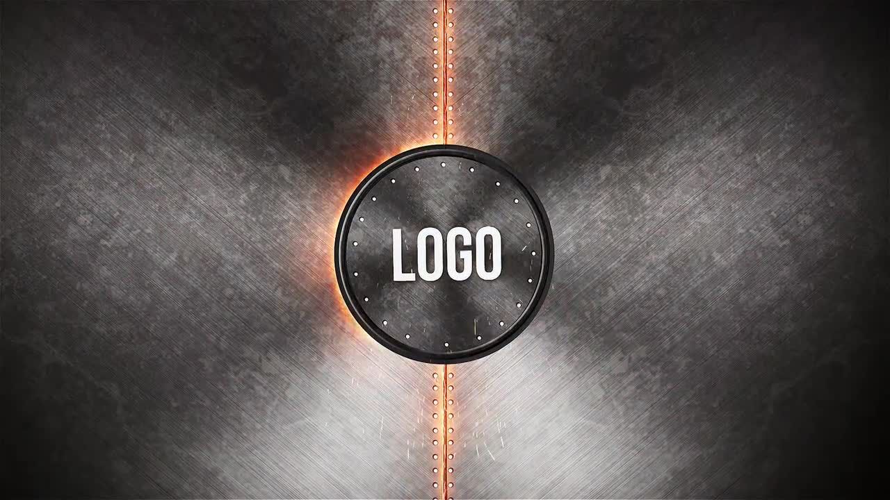 现代时尚的标志大门过渡效果素材库精选AE模板