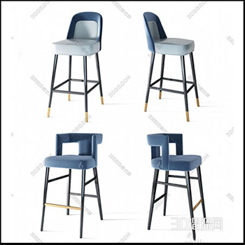 高脚酒吧椅素材之家精选3D模型