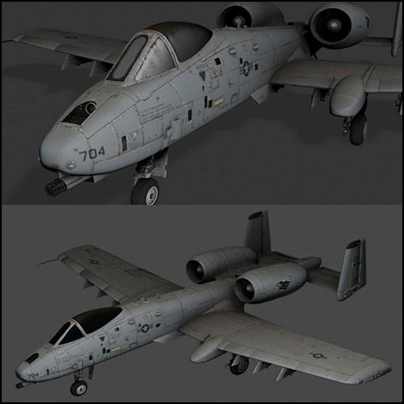 A-10 Warthog攻击机素材之家精选3D模型