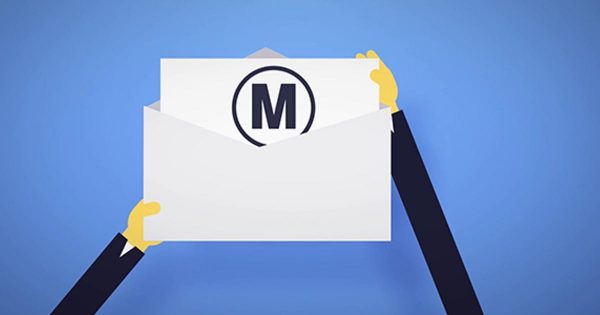 电子邮件动画特效Logo演示素材库精选AE模板 Logo Reveal by Mail