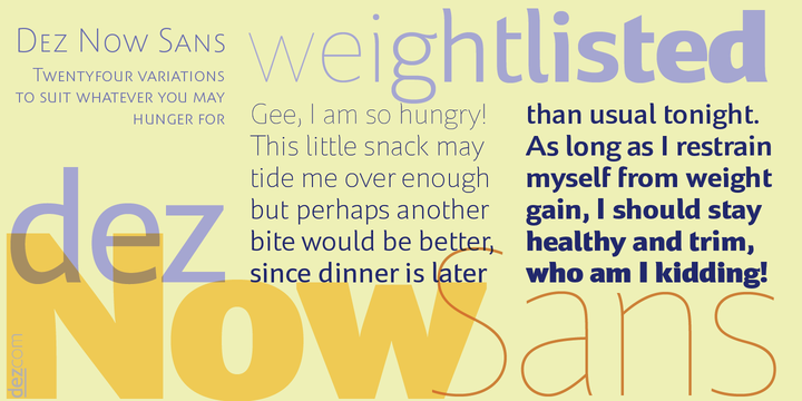 Dez Now Sans Font Family插图1