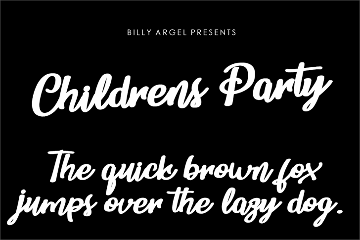 Childrens Party Personal Use font插图 Childrens Party Personal Use font插图