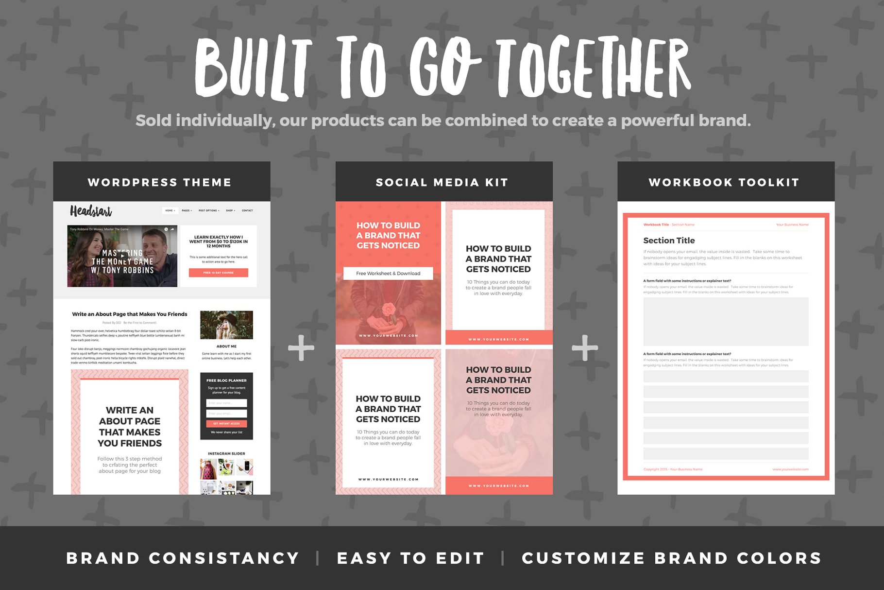 新媒体社交媒体贴图设计素材包 Social Image Kit for Bloggers插图(1)