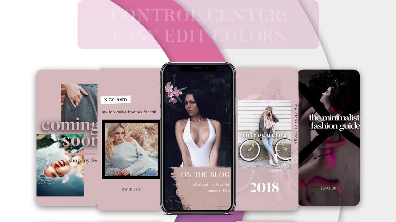 优雅且精美的Instagram故事动画素材库精选AE模板