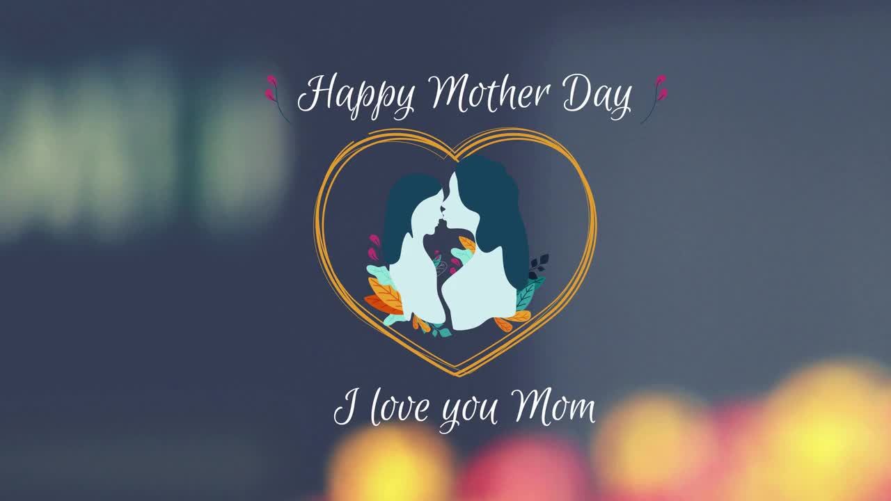 母亲节徽章简介素材库精选AE模板