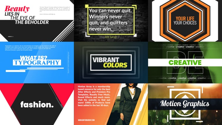 文本商务宣传素材库精选AE模板