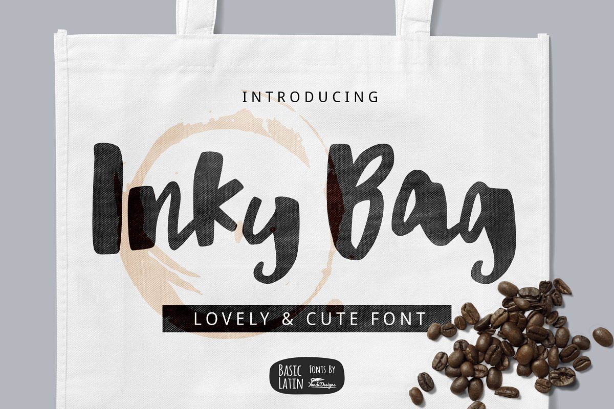 Inky Bag Brush Font素材之家精选英文字体
