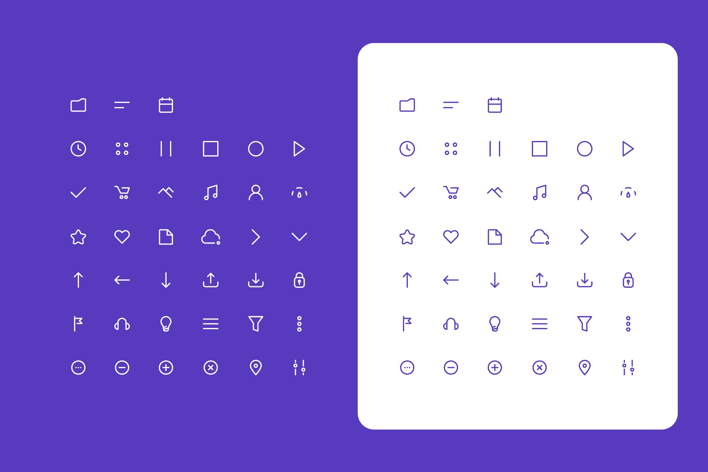 简约设计风格矢量素材库精选图标素材 Simple Vector Minimalistic Icons Set插图