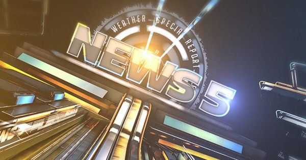 新闻直播间开场素材库精选AE模板5 Broadcast News 5