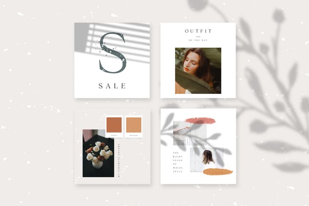 极简时尚生活Instagram帖子模板素材库精选 ANIMATED Instagram Posts – Lucia插图(5)