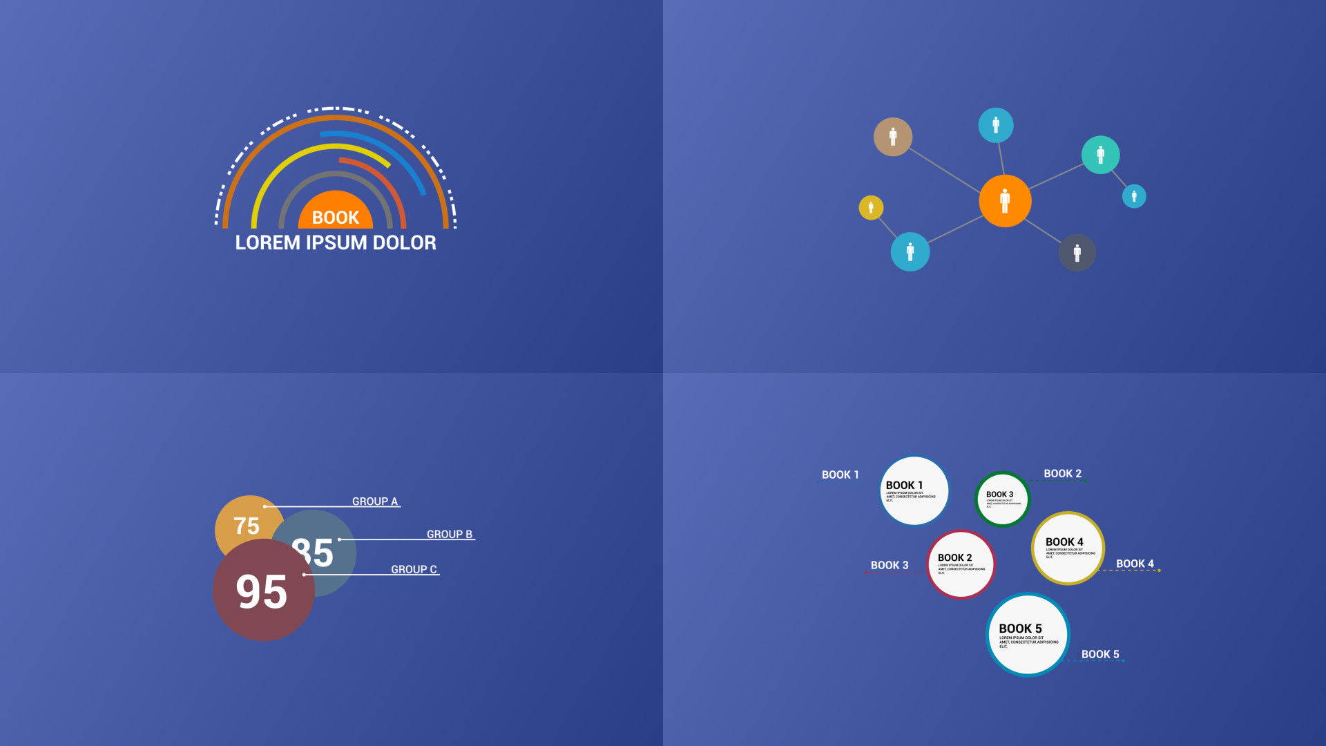 10个专业的图文展示信息分析素材库精选AE模板