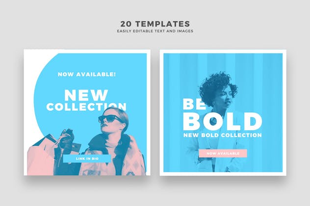 社交媒体动画贴图PSD模板素材库精选 Animated Social Media Templates for Photoshop插图(3)