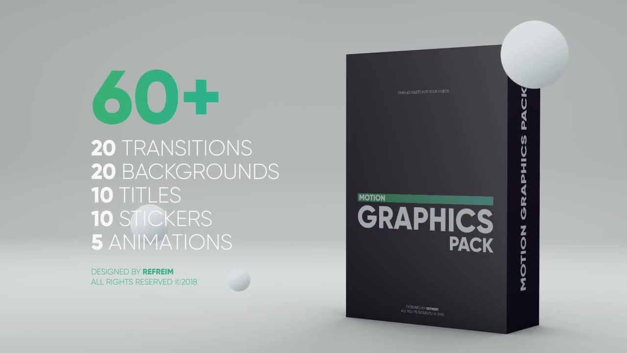 60多种优雅动画标题素材库精选pr模板素材